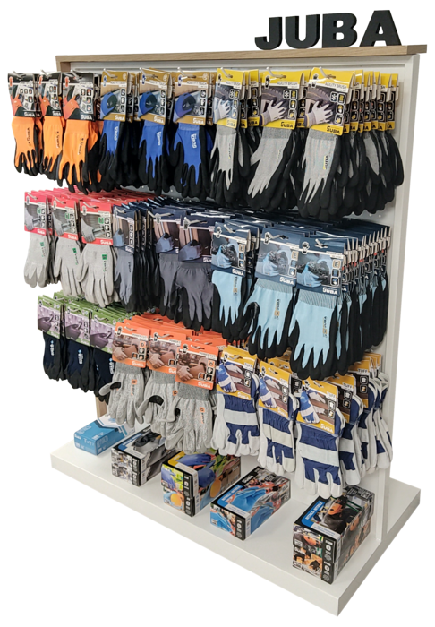 Expositor de guantes con 27 ganchos