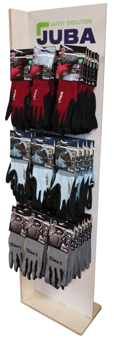 Expositor de guantes con 9 ganchos