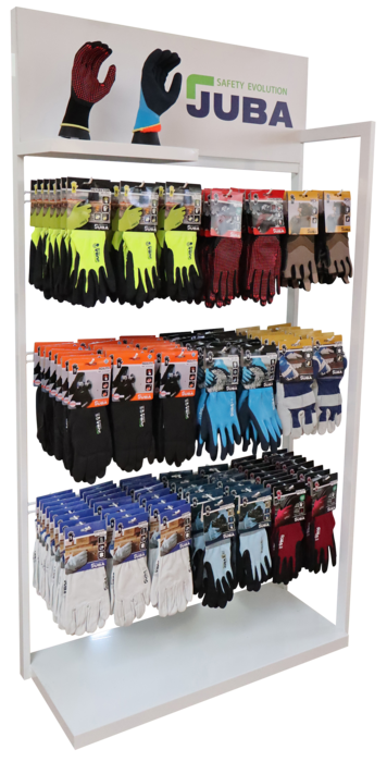 Expositor de guantes con 21 ganchos