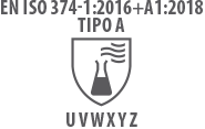EN ISO 374-1:2016+A1:2018 TYPE A