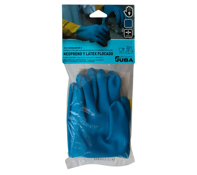 Guantes de neopreno/látex Juba - 322 CONQUEROR II Cartoncillo