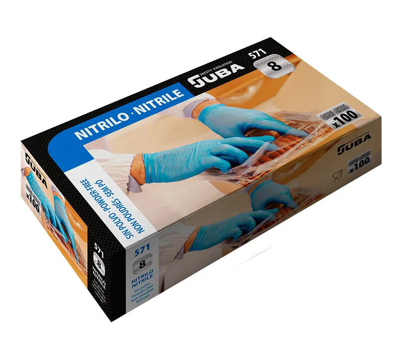 Gants en Nitrile Juba - 571 JUBA Cartoncillo Gants en Nitrile Juba - 571 JUBA Cartoncillo