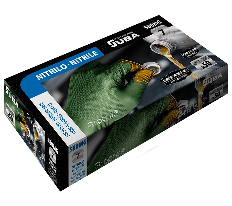 Gants en Nitrile GRIPPAZ® by JUBA® - 580MG GRIPPAZ Cartoncillo Gants en Nitrile GRIPPAZ® by JUBA® - 580MG GRIPPAZ Cartoncillo