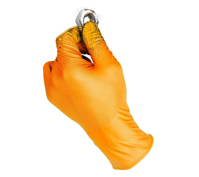 Gants en Nitrile GRIPPAZ® by JUBA® - 580OR GRIPPAZ Dorso Gants en Nitrile GRIPPAZ® by JUBA® - 580OR GRIPPAZ Dorso