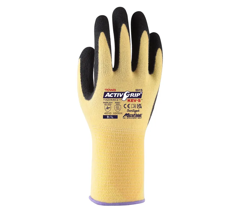 Luvas de Nitrilo Towa - 591S ACTIVGRIP ADVANCE KEV Dorso