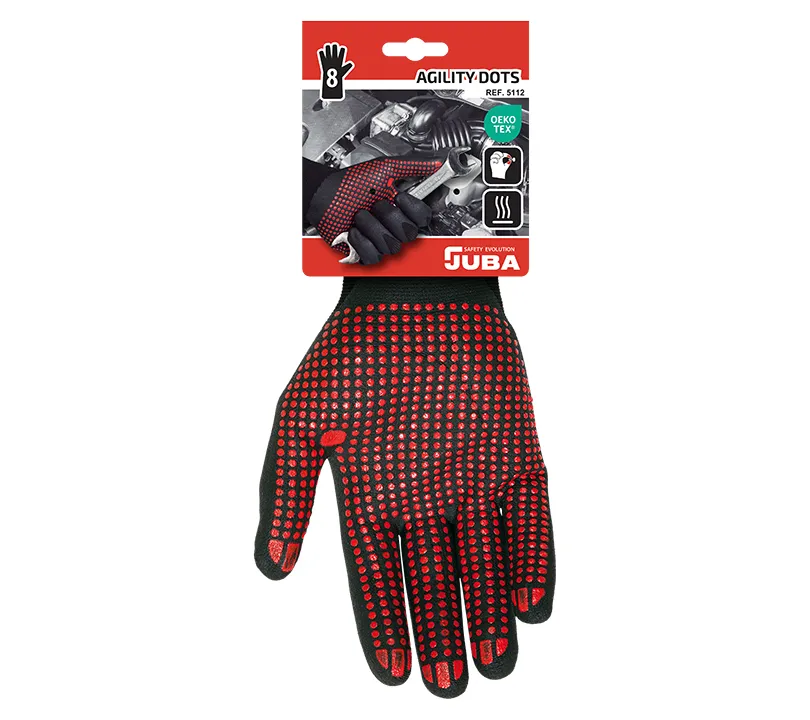 Nitrile Gloves Juba - 5112 AGILITY DOTS Cartoncillo