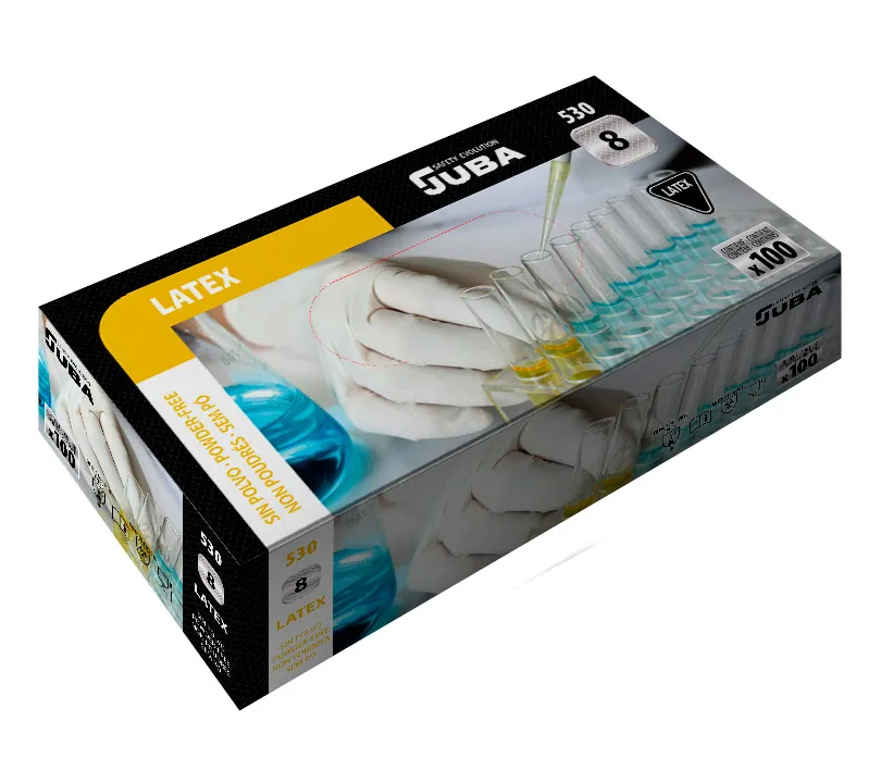 Guantes de látex Juba - 530 JUBA Cartoncillo
