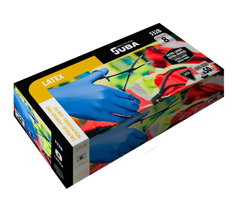 Latex Gloves Juba - 532B JUBA Cartoncillo