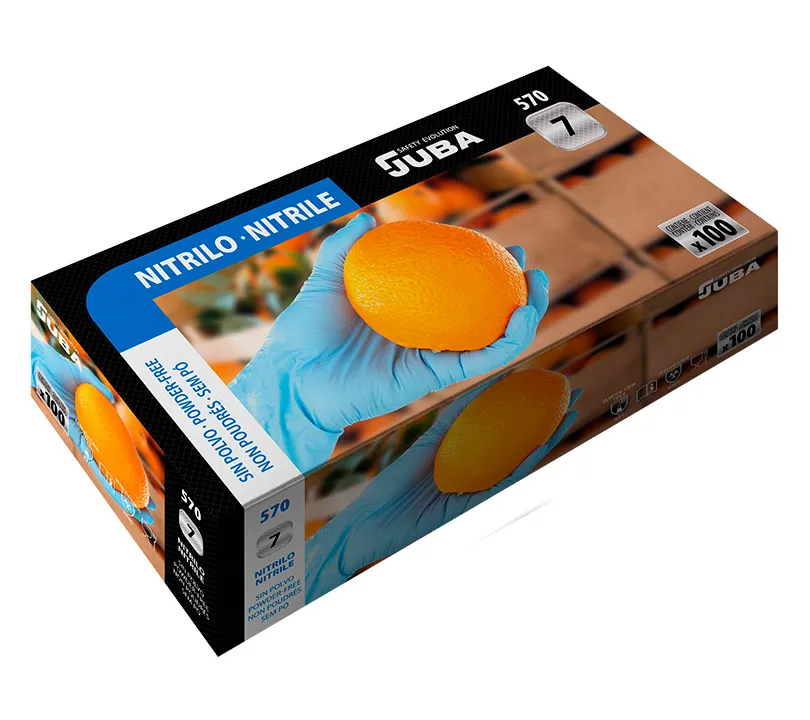 Guantes de nitrilo Juba - 570 JUBA Cartoncillo