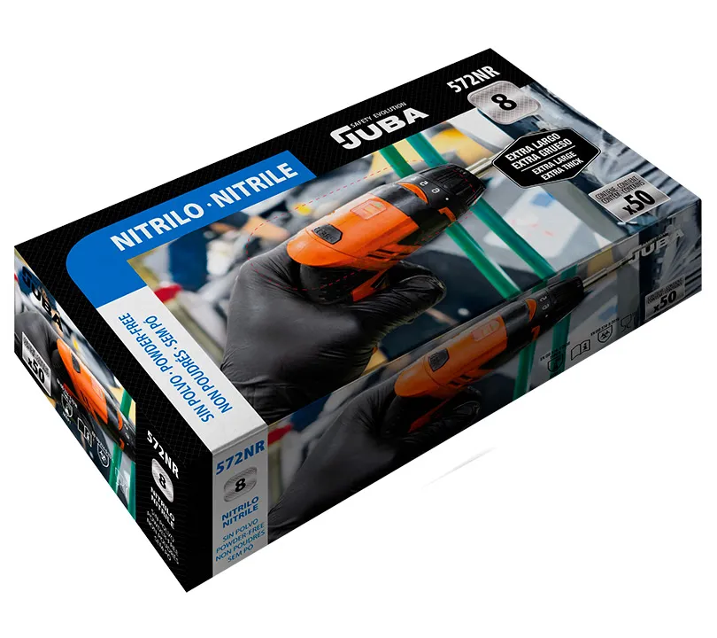 Nitrile Gloves Juba - 572NR JUBA Cartoncillo
