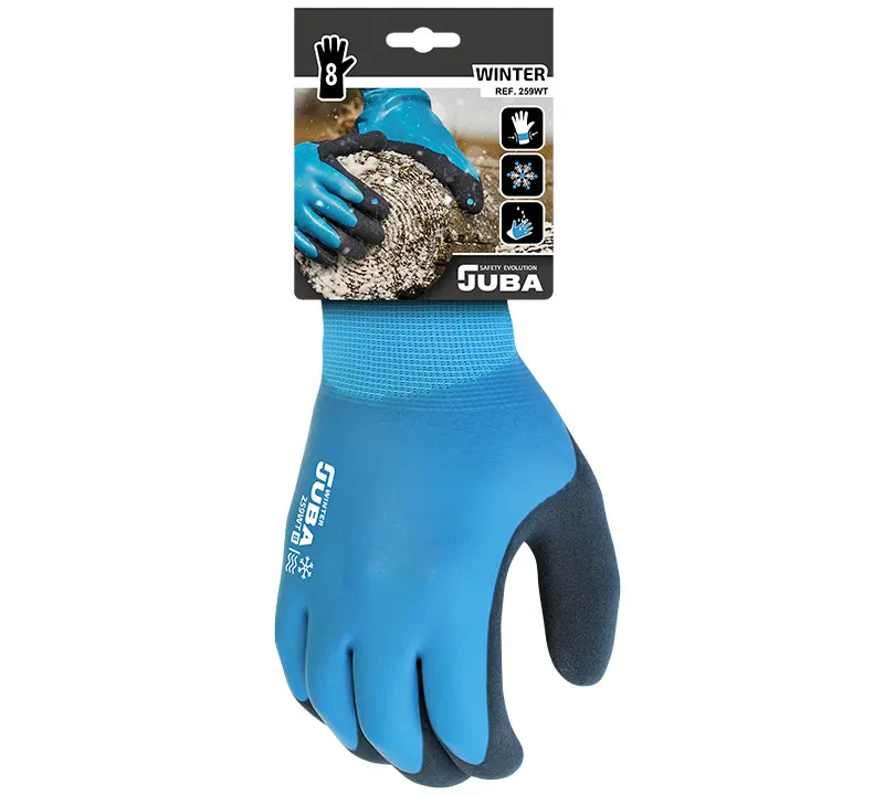 Latex Gloves Juba - 259WT FEEL & GRIP WINTER Cartoncillo Latex Gloves Juba - 259WT FEEL & GRIP WINTER Cartoncillo