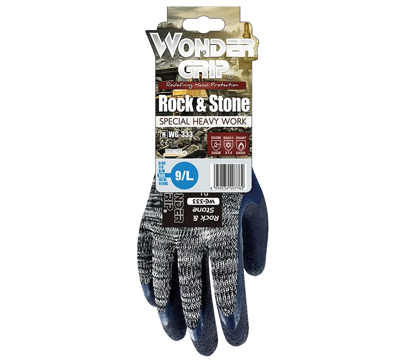 Luvas de látex Wonder Grip - HWG333 ROCK & STONE Cartoncillo