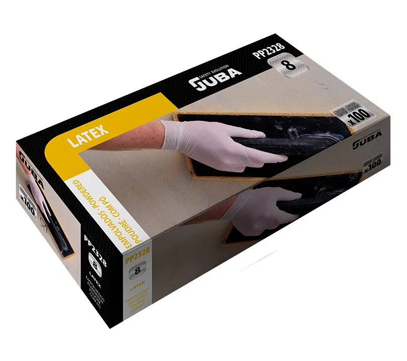 Guantes de látex Juba - PP2328 JUBA Cartoncillo Guantes de látex Juba - PP2328 JUBA Cartoncillo