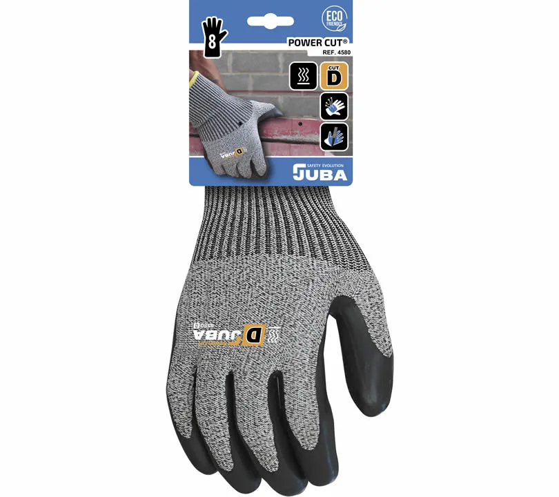 Latex Gloves Juba - H4580 POWER CUT Detalle Latex Gloves Juba - H4580 POWER CUT Detalle