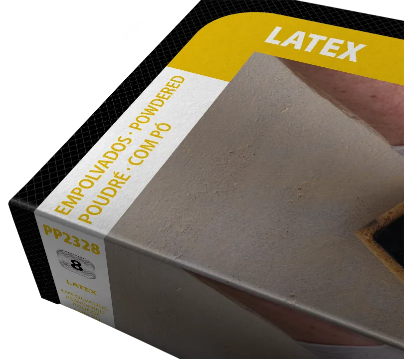 Latex Gloves Juba - PP2328 JUBA Detalle Latex Gloves Juba - PP2328 JUBA Detalle