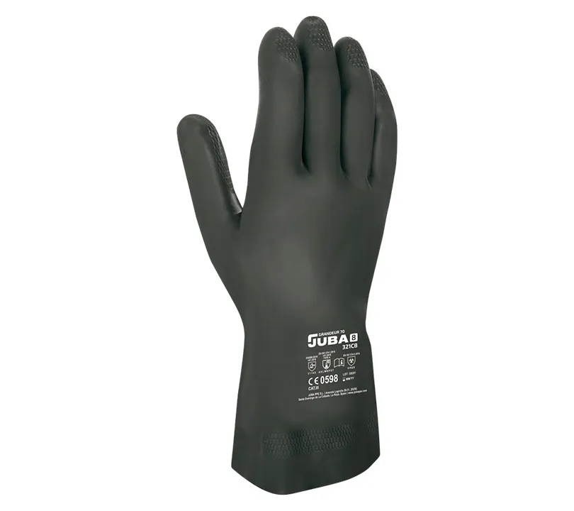 Neoprene/Latex Gloves Juba - 321CB GRANDEUR 70 Dorso
