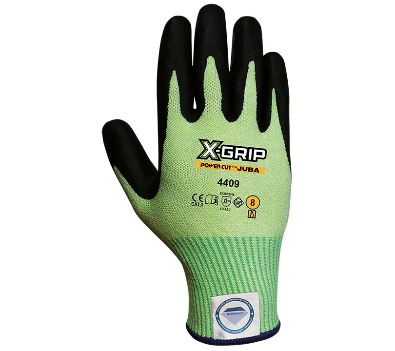 Gants en latex Juba - 4409 POWER CUT X-GRIP Dorso Gants en latex Juba - 4409 POWER CUT X-GRIP Dorso