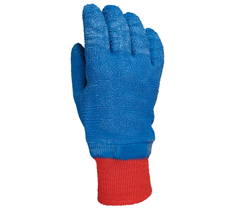 Gants en latex Juba - 5802 BLUE-TEX Dorso Gants en latex Juba - 5802 BLUE-TEX Dorso