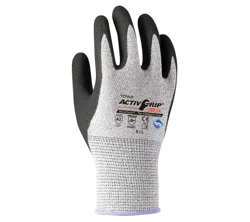 Nitrile Gloves Towa - AG540 ACTIVGRIP OMEGA Dorso