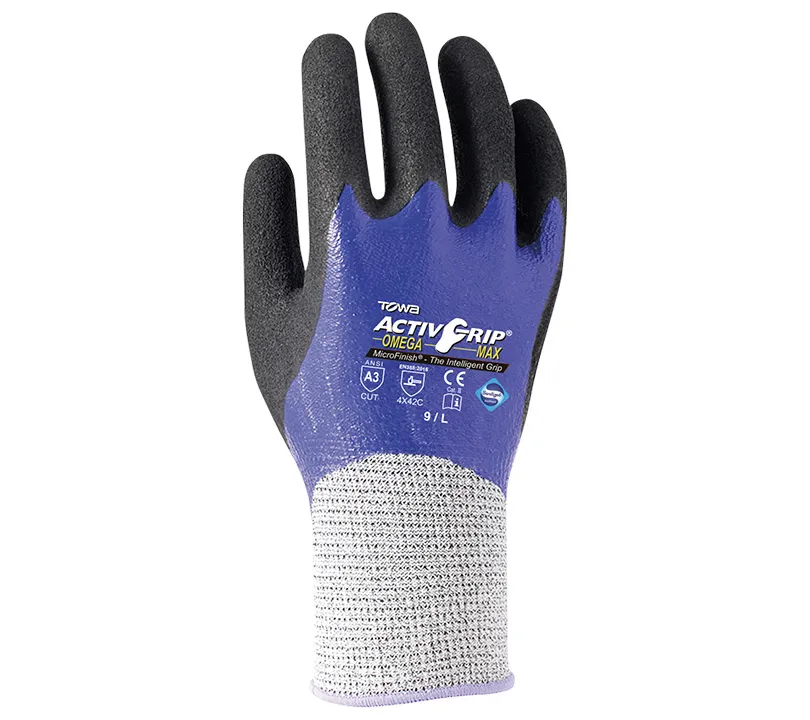 Nitrile Gloves Towa - AG542 ACTIVGRIP OMEGA Dorso