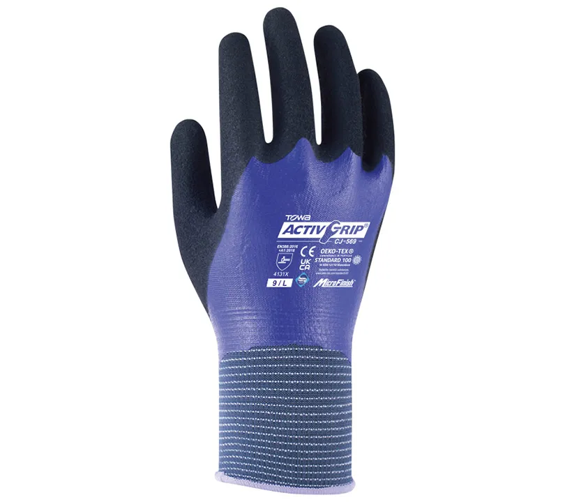 Nitrile Gloves Towa - CJ569 ACTIVGRIP Dorso