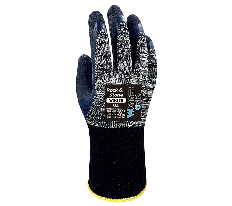Luvas de látex Wonder Grip - HWG333 ROCK & STONE Dorso