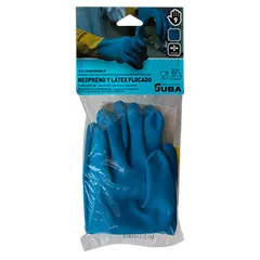 guantes envasados azules