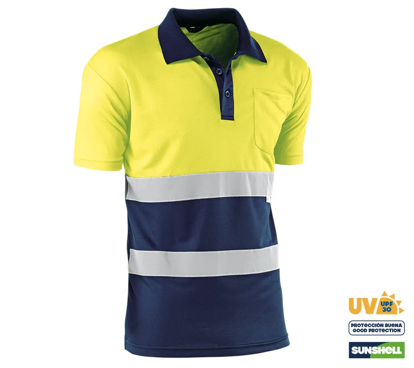 Polos Haute visibilité CAT II - HV720BCAZUL GALES Polos Haute visibilité CAT II - HV720BCAZUL GALES