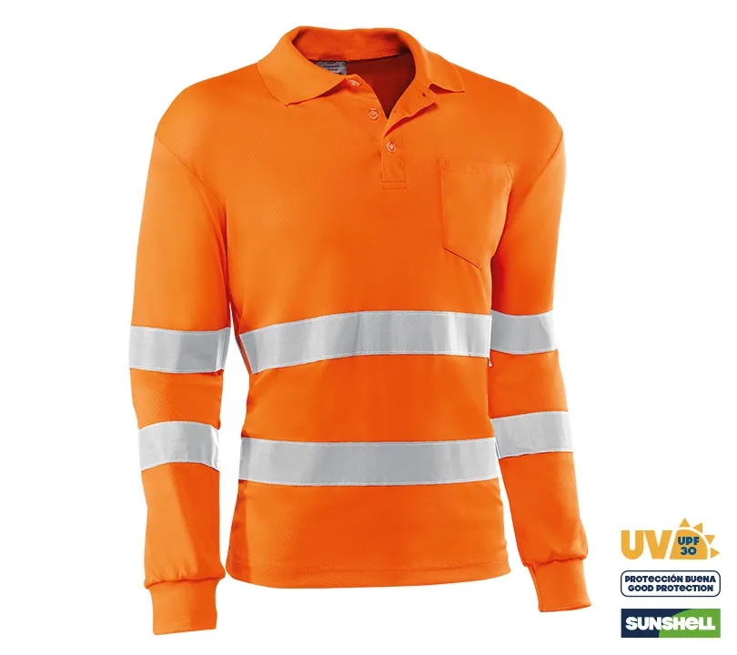 Polos Haute visibilité CAT II - HV730ML EIRE Polos Haute visibilité CAT II - HV730ML EIRE