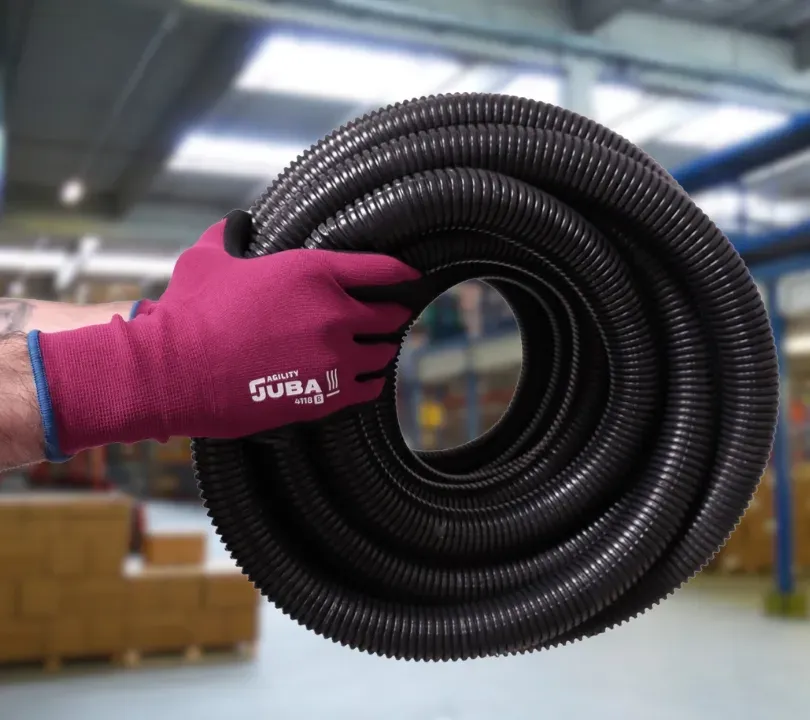 4118 Agility & H4118: nylon and elastane seamless gloves coated with sanded nitrile 