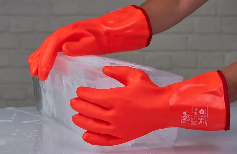 guantes para hielo
