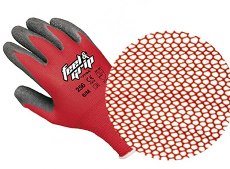 fibra de los guantes