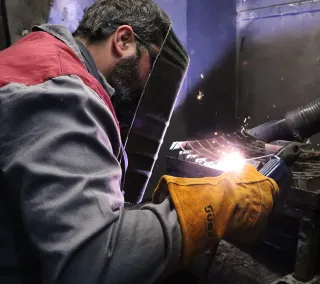 204SMC WELDY / 204SML WELDY: Guante de soldador en serraje de calidad premium