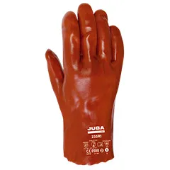 guante de trabajo rojo de latex