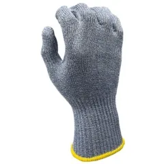guantes gris para tratar alimentos