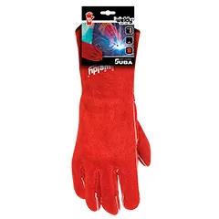 guantes juba largos rojos