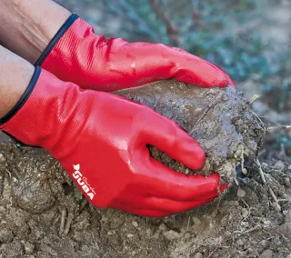 Nitrile Gloves Juba - H5115R GARDEN Uso